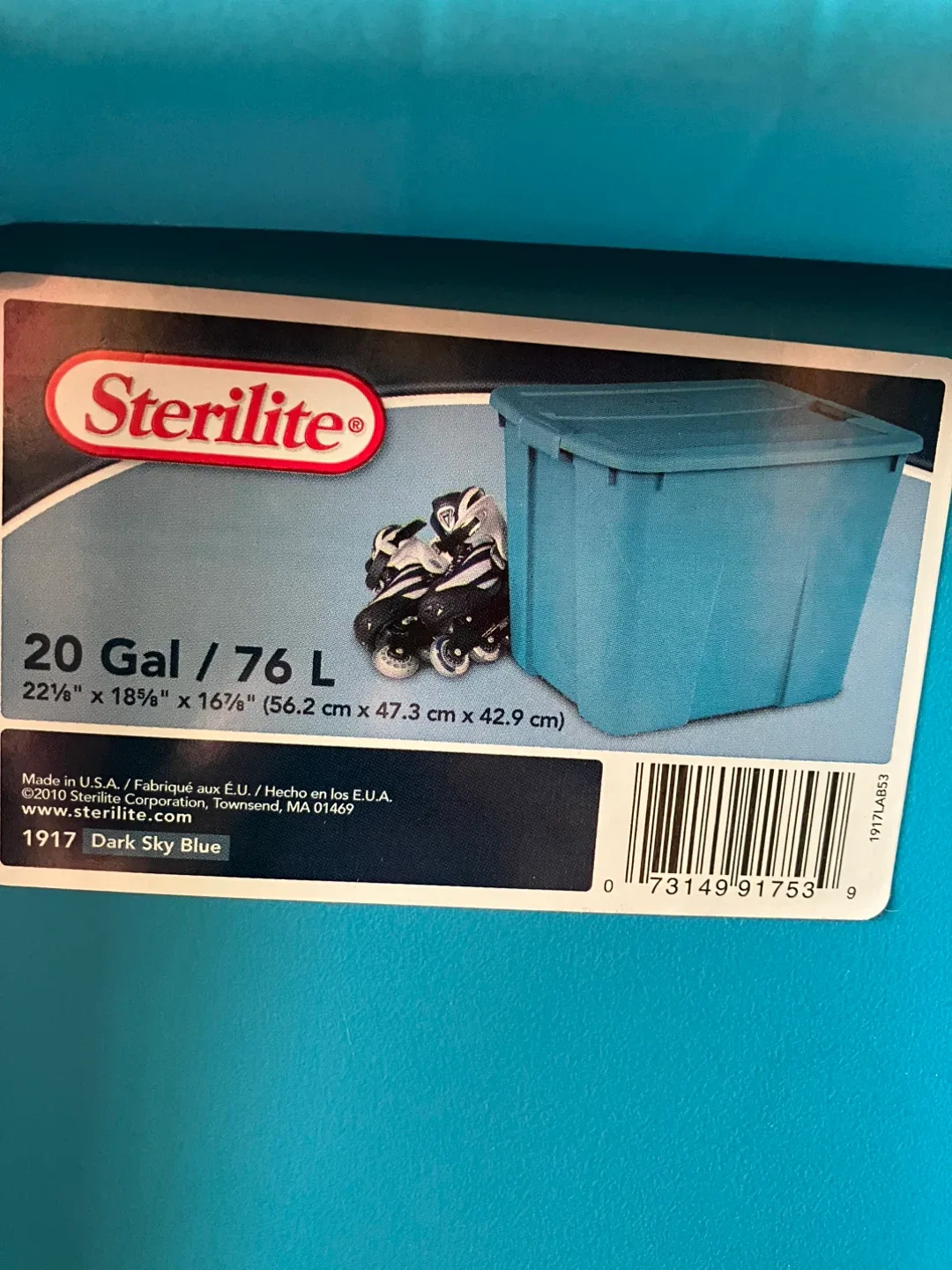Sterilite 20 Gallon Storage Tote - photo 2