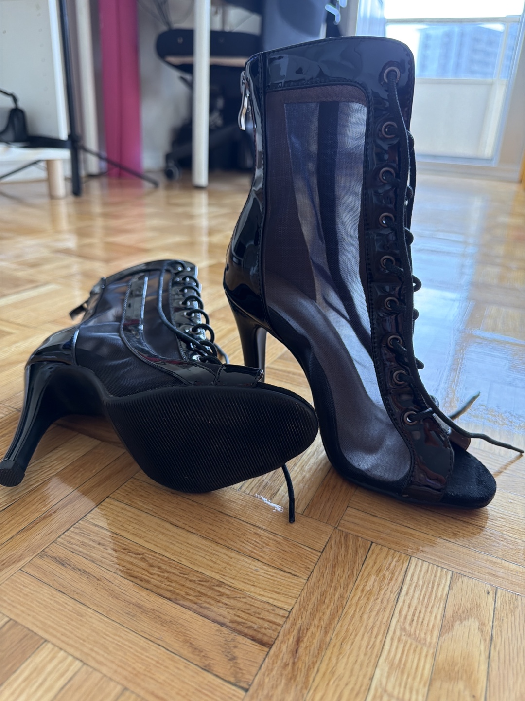 Black Mesh Lace-Up (unused) - photo 2