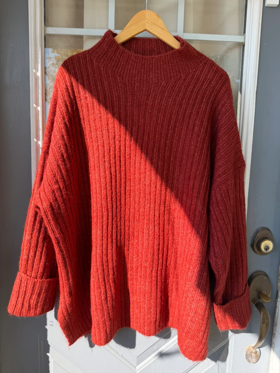 Old Navy Red Tunic Length Sweater can 2X