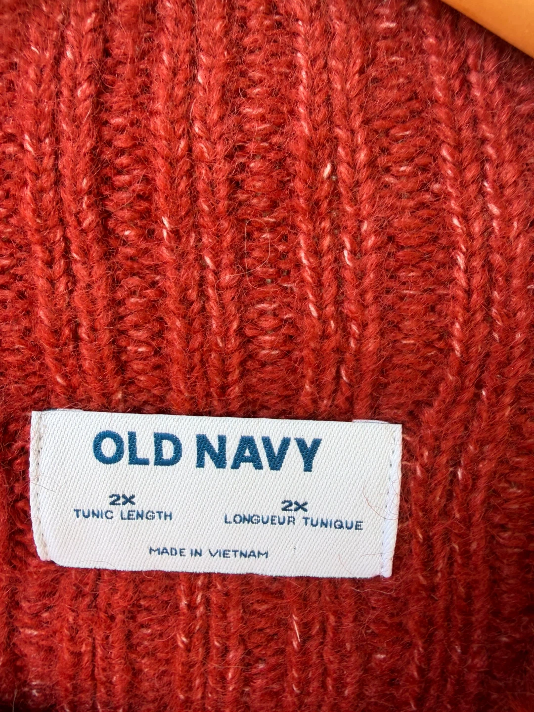 Old Navy Red Tunic Length Sweater can 2X - photo 2