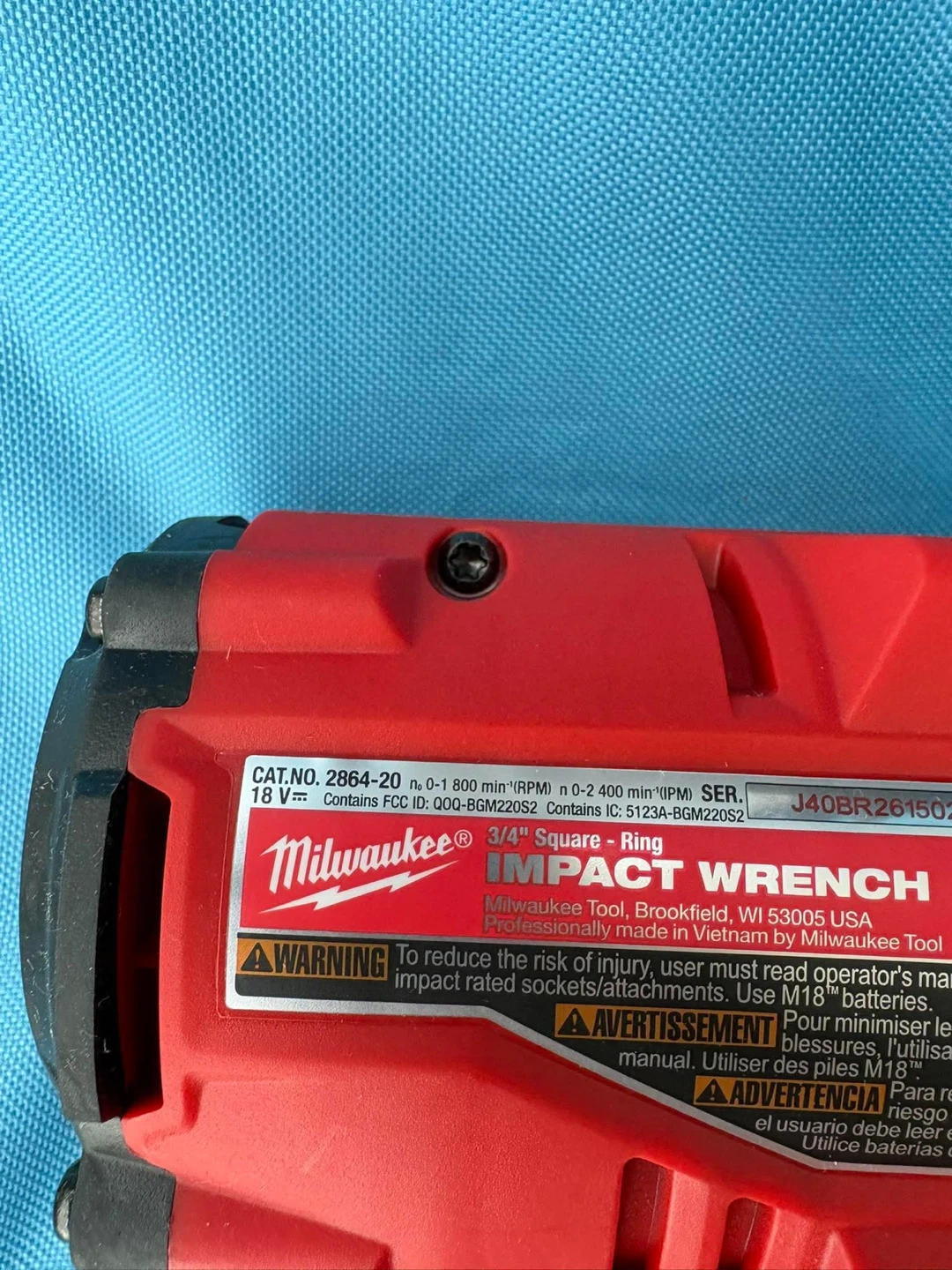Milwaukee M18 FUEL 3/4" Impact Wrench 2864-20 - photo 2