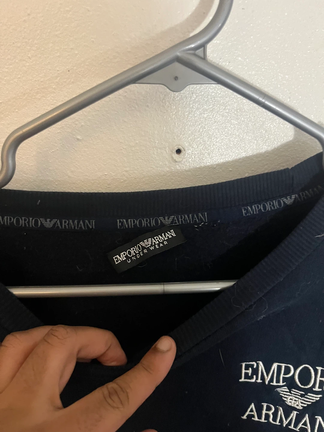 Emporio Armani Navy Crewneck Sweatshirt XL - photo 3