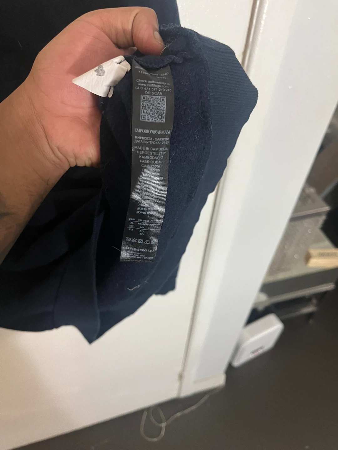 Emporio Armani Navy Crewneck Sweatshirt XL - photo 5