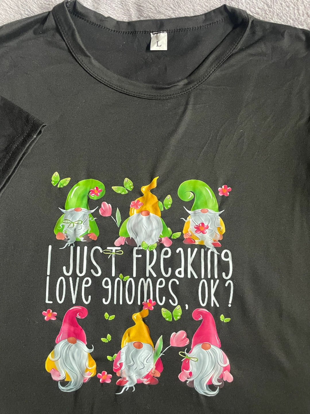 Black Gnome Graphic T-Shirt