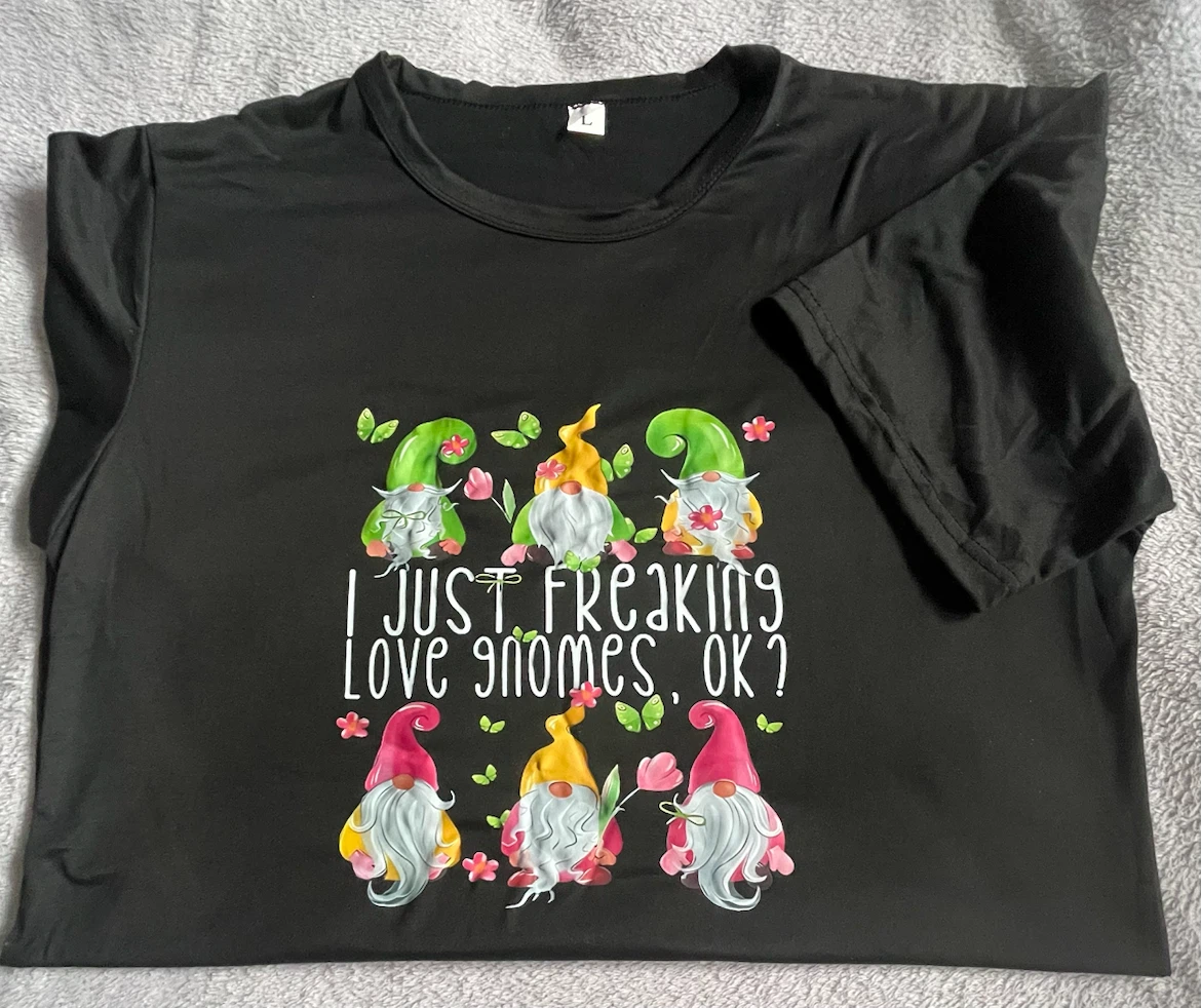 Black Gnome Graphic T-Shirt - photo 2
