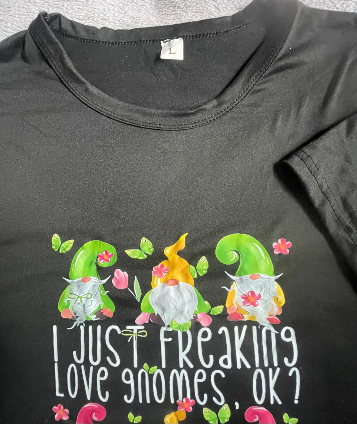 Black Gnome Graphic T-Shirt - photo 3