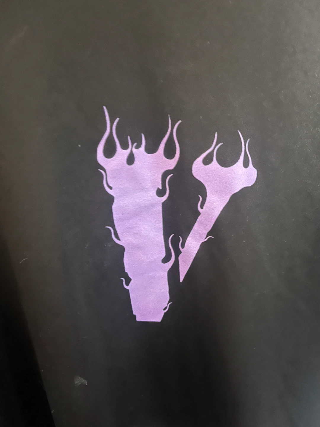 Vlone Purple Flame Black T-Shirt size XXL - photo 2