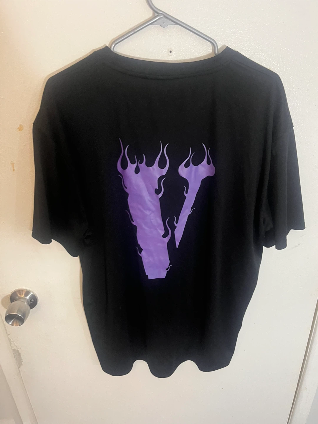 Vlone Purple Flame Black T-Shirt size XXL - photo 3