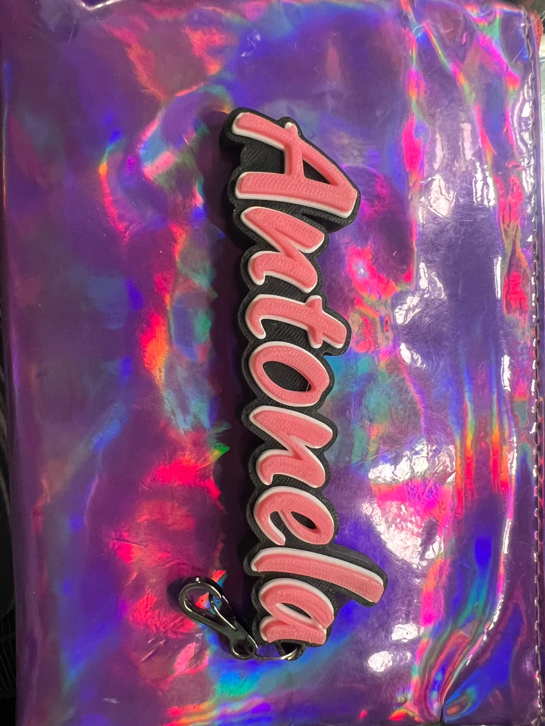 Antonela 3D Printed Name Keychain