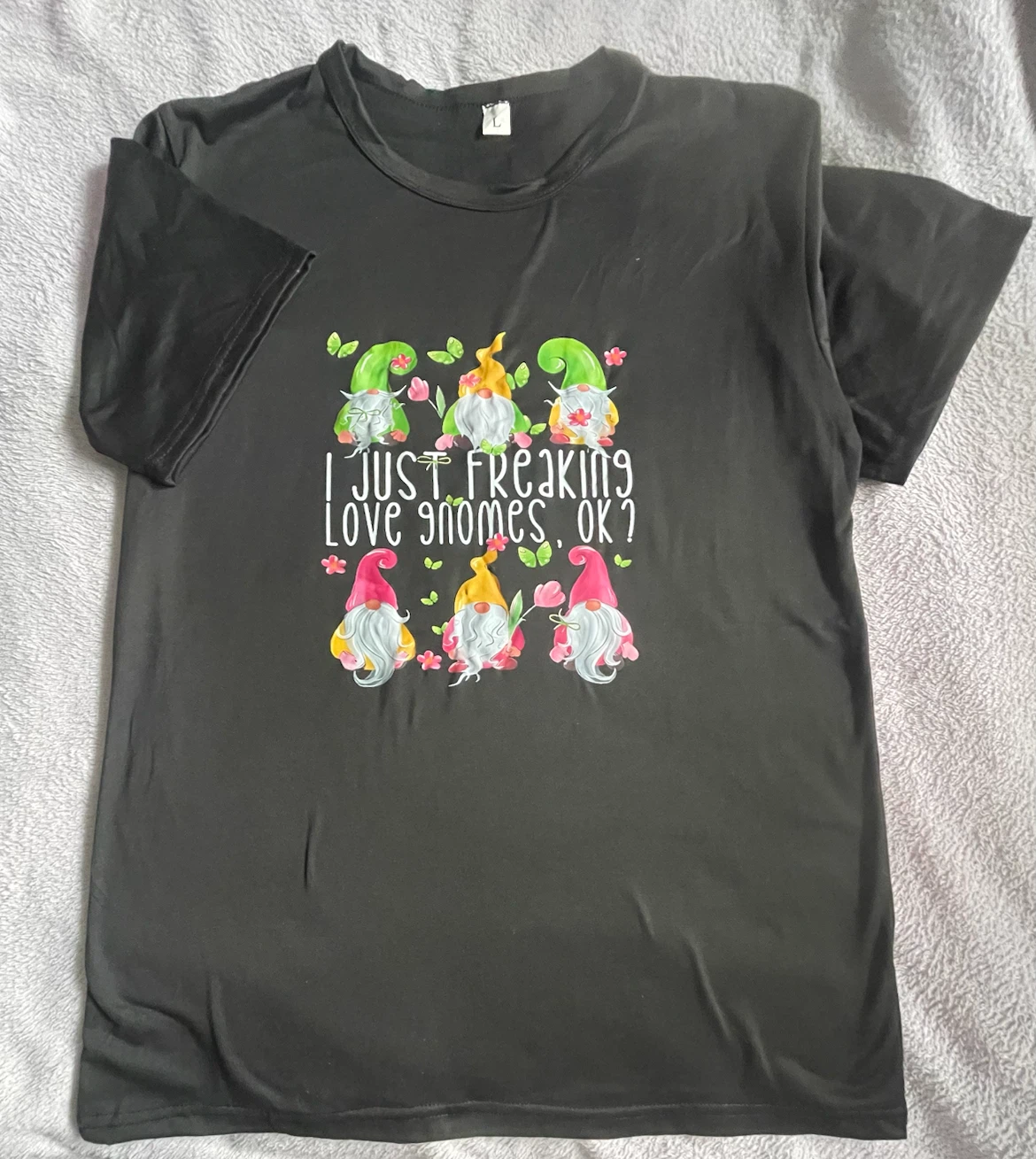 Black Gnome Graphic T-Shirt - photo 4