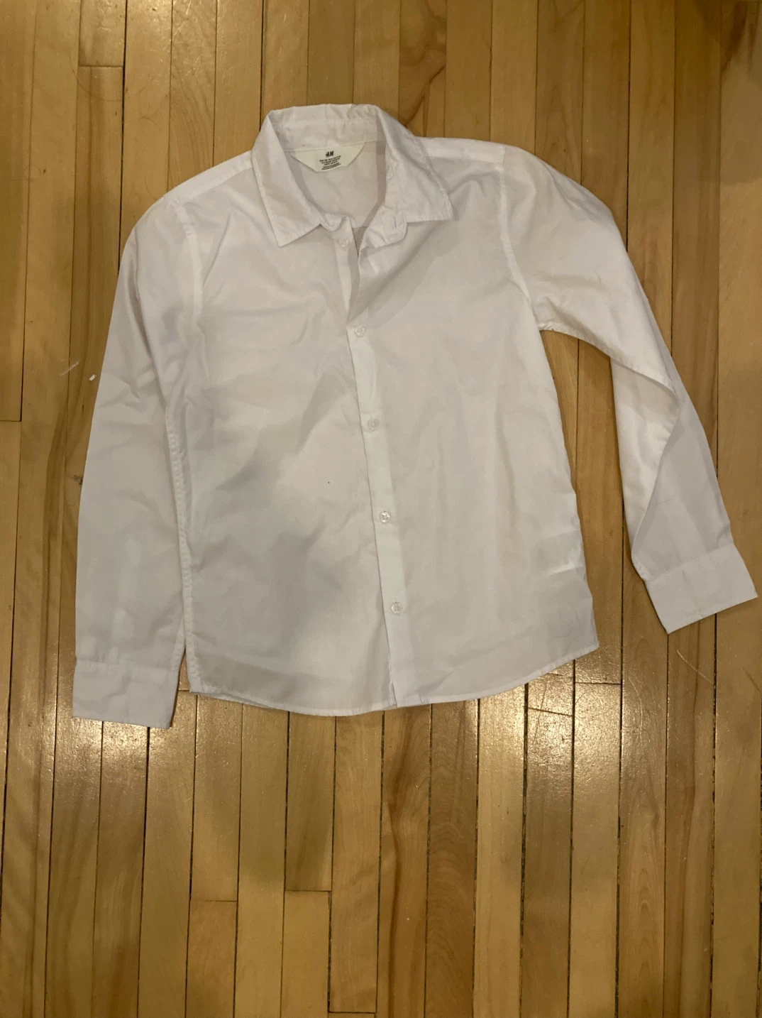 Two H&M White Dress Shirts for Kids Size 8 - photo 2
