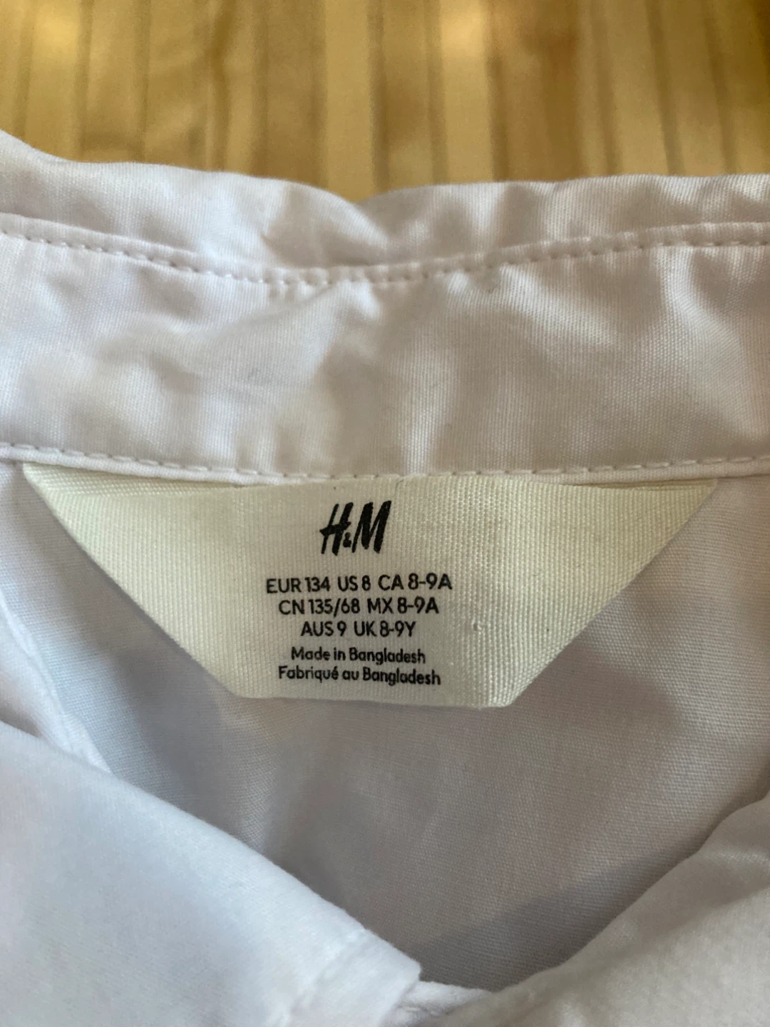 Two H&M White Dress Shirts for Kids Size 8 - photo 3