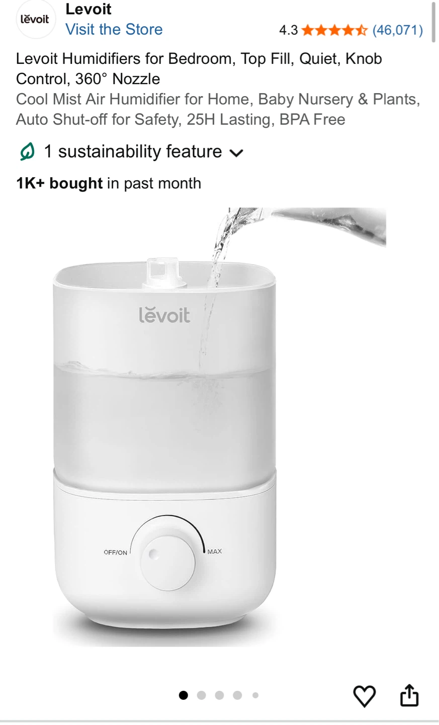 Levoit Cool Mist Humidifier