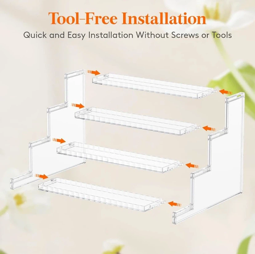 4-Tier Clear Acrylic Display Stand - photo 2