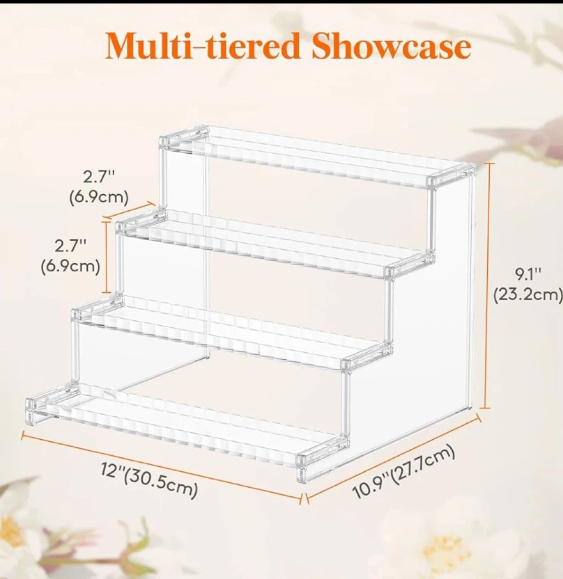 4-Tier Clear Acrylic Display Stand - photo 3