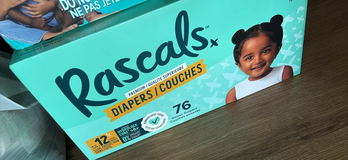 Rascals Size 8 Diapers - 76 Count