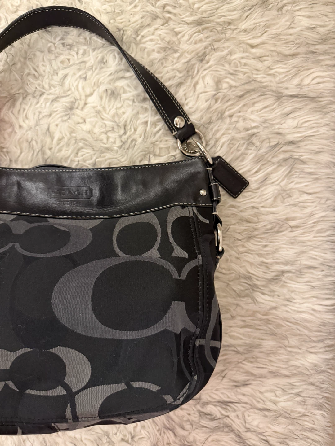 Coach ‘Zoe’ Optic Shoulder Bag - Black - photo 2