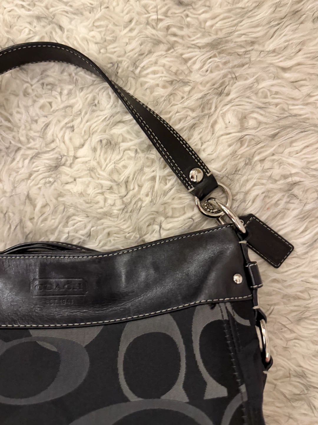 Coach ‘Zoe’ Optic Shoulder Bag - Black - photo 3