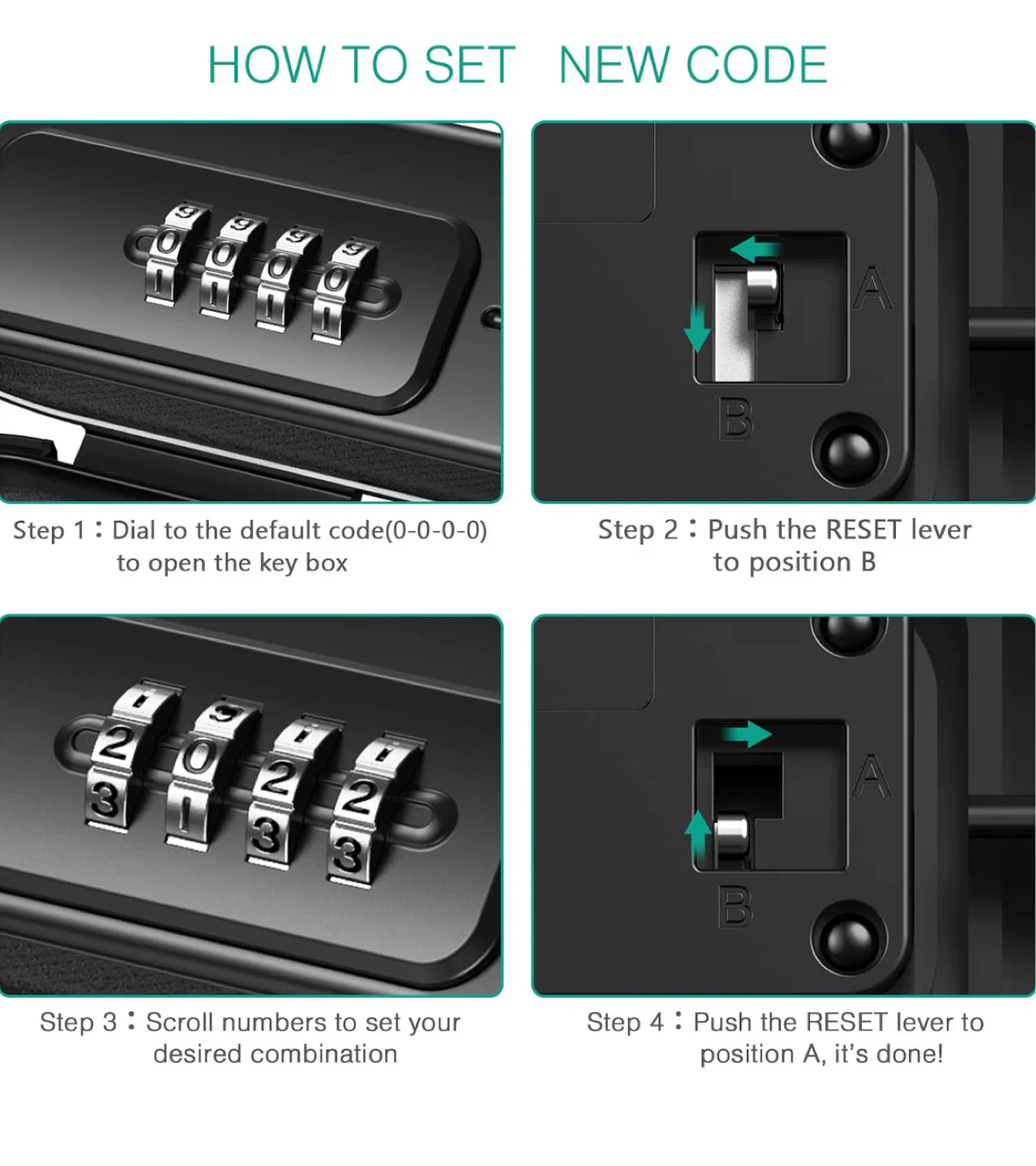 ORIA Portable Combination Travel Lock Box - photo 5