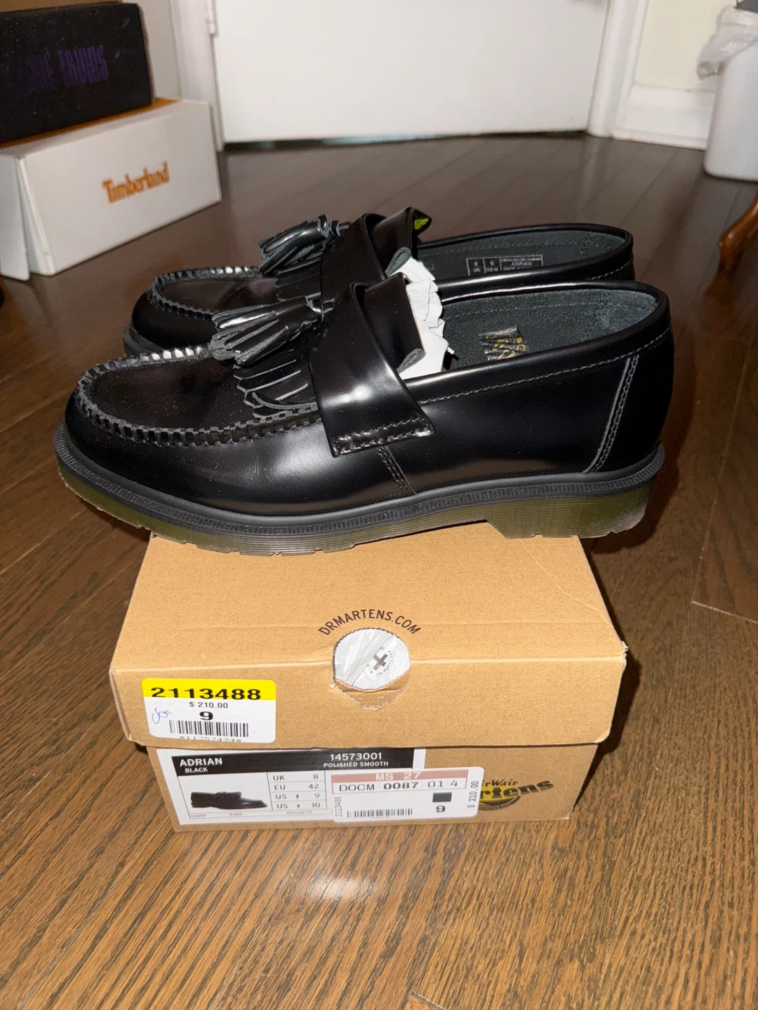 Dr. Martens Adrian Black Polished Smooth Loafers - photo 3