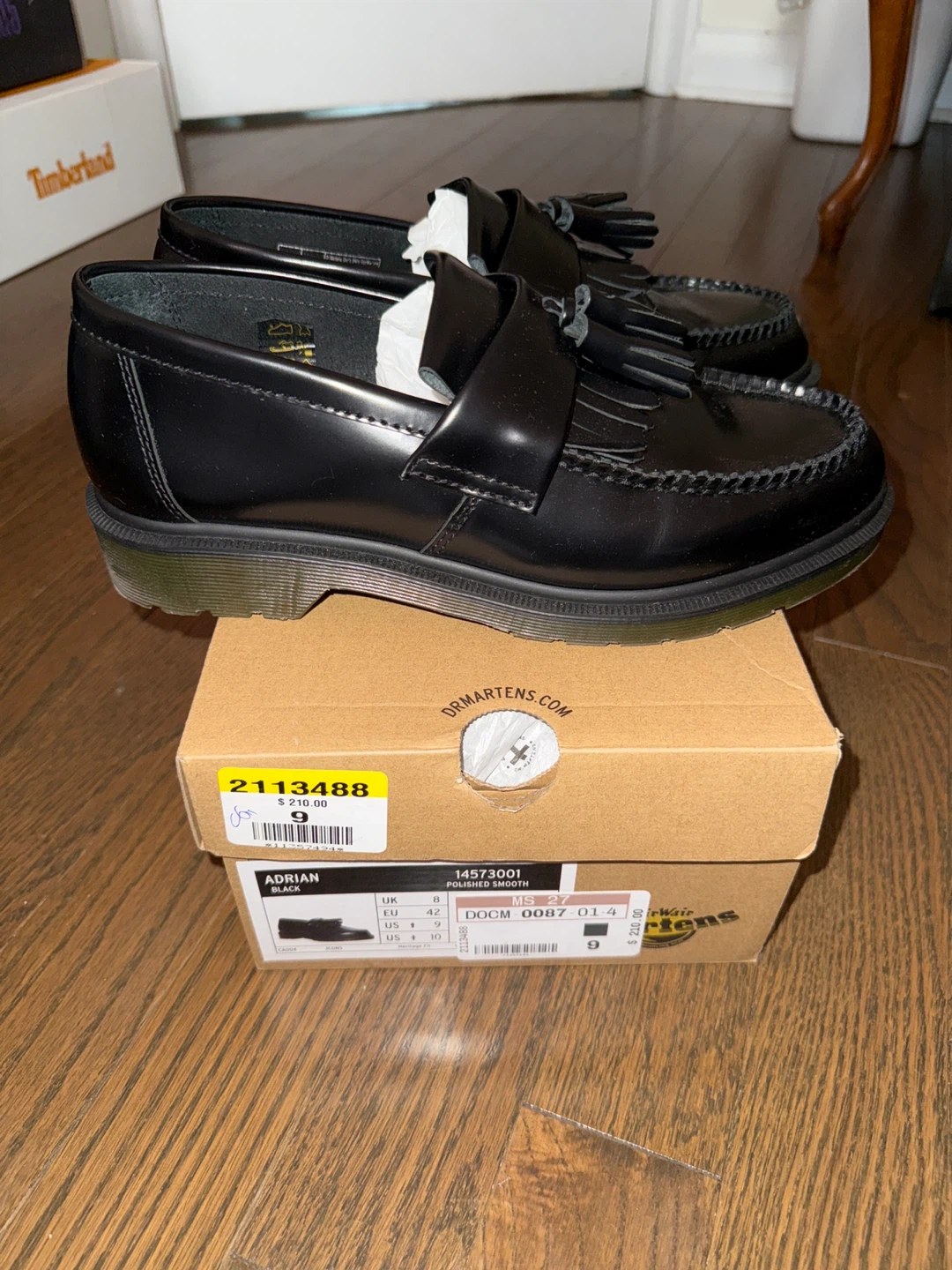Dr. Martens Adrian Black Polished Smooth Loafers - photo 2