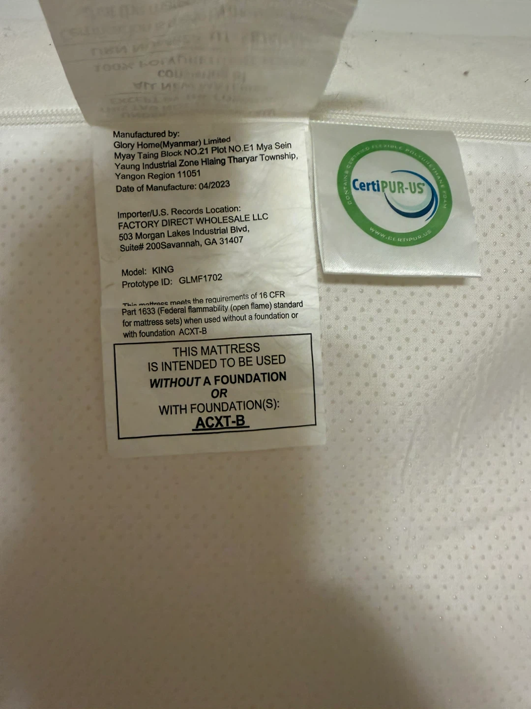 NEED GONE ASAP - King Size Foam Mattress - photo 3