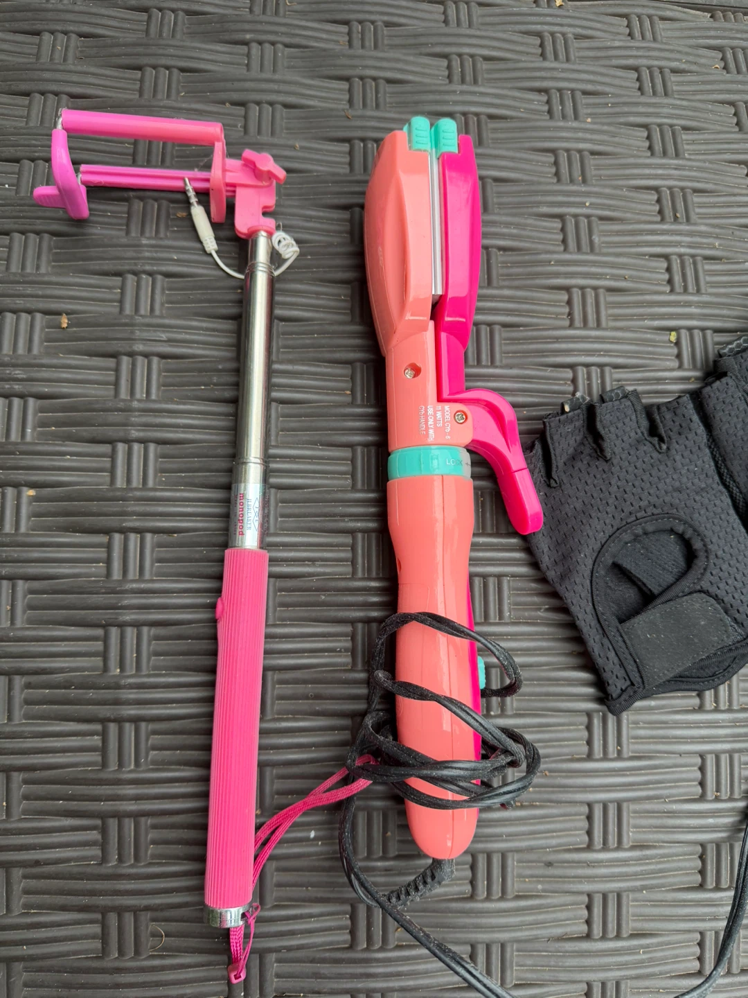 Hair Curling Wand and Selfie Stick