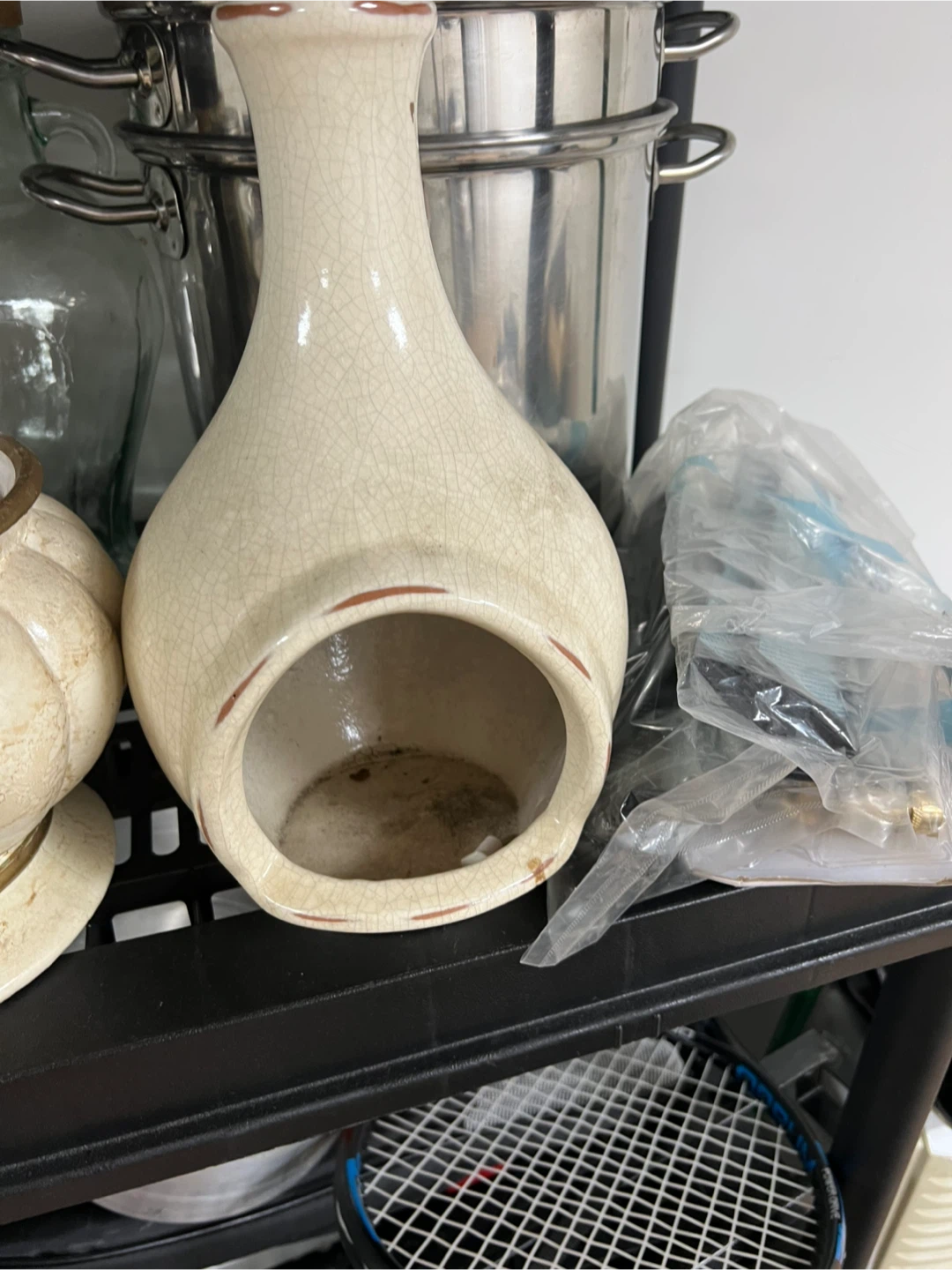 Ceramic Crackle Glaze Decorative Vase