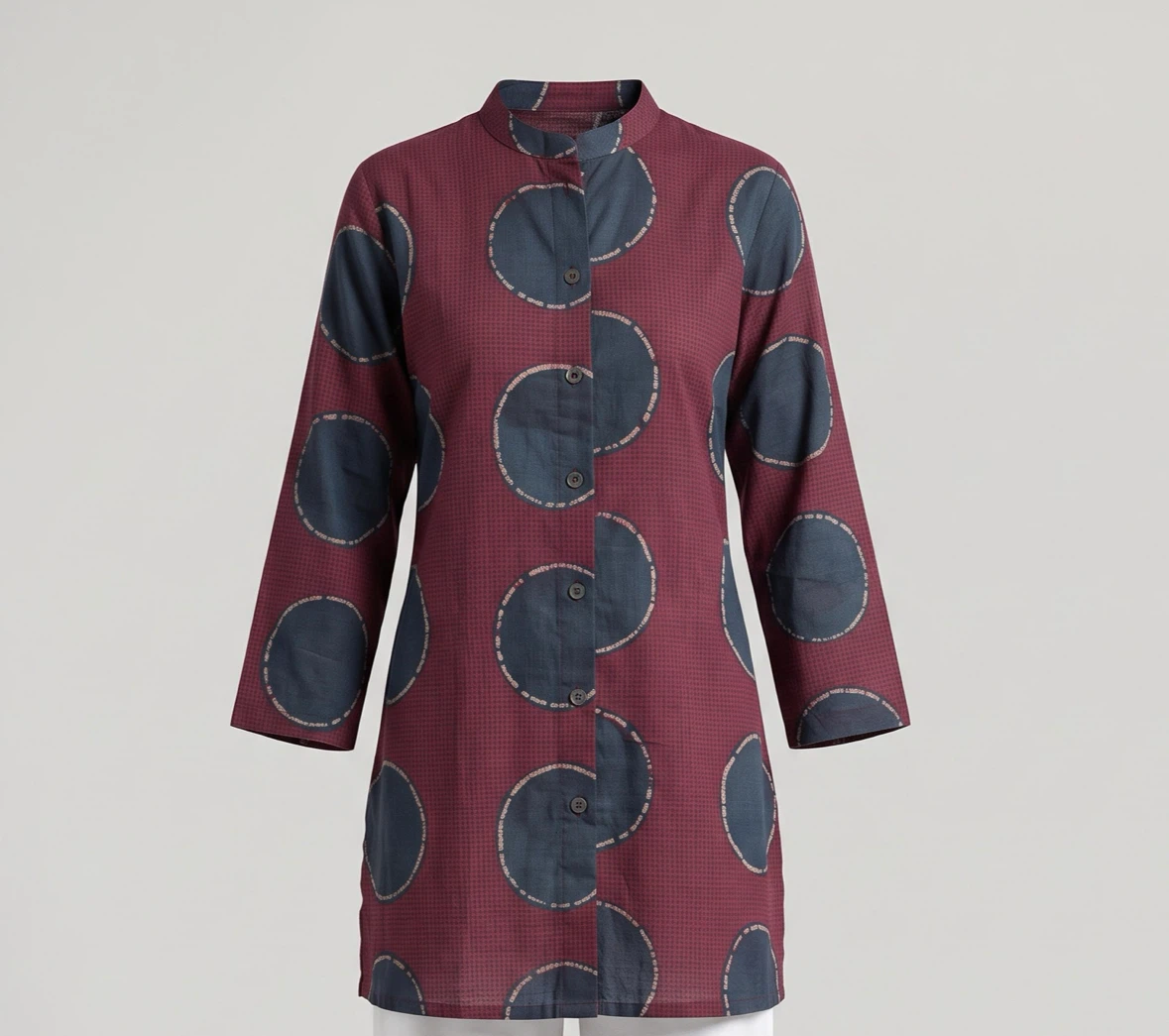 Pure cotton - Set of Three Patterned Kurti Tunics - photo 3