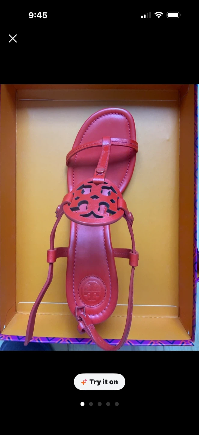 Tory Burch Miller 60mm Wedge Sandals - Samba Red
