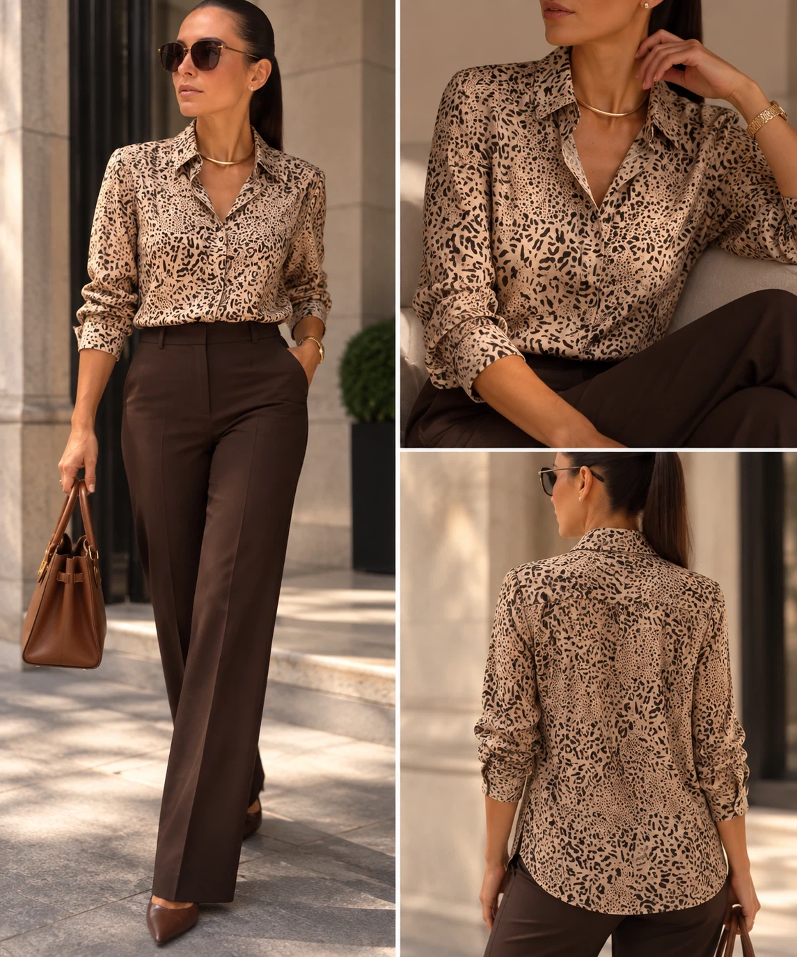 Heather & Orchard Leopard Print Shirt