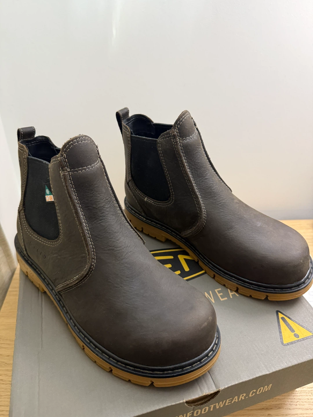 Keen Chelsea Safety Work Boots Brown
