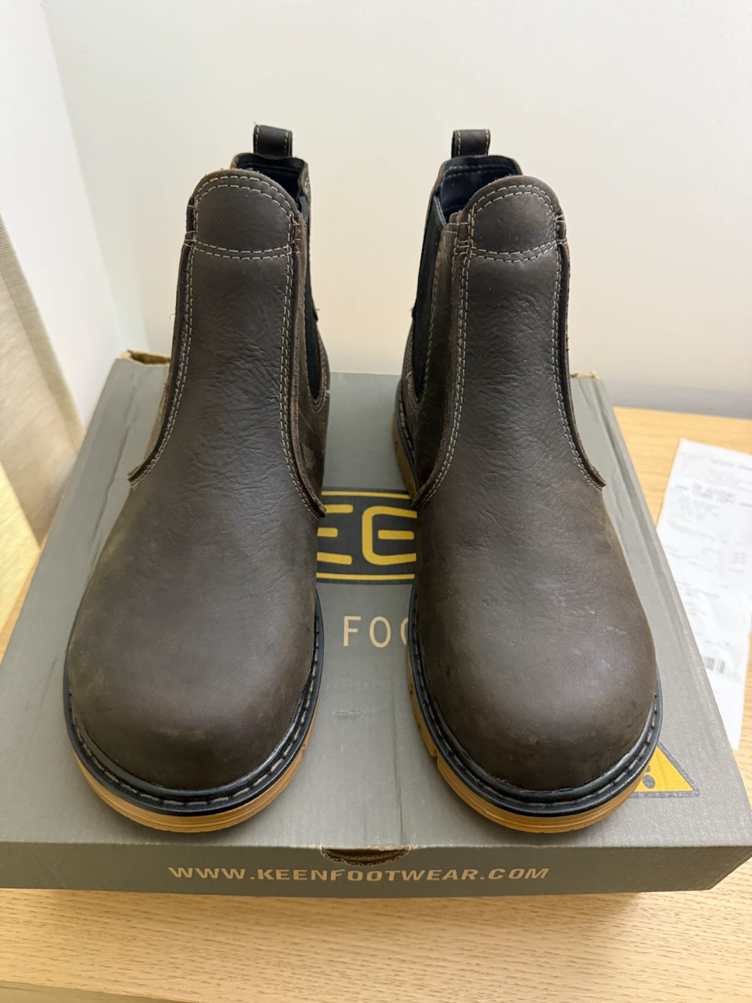 Keen Chelsea Safety Work Boots Brown - photo 3