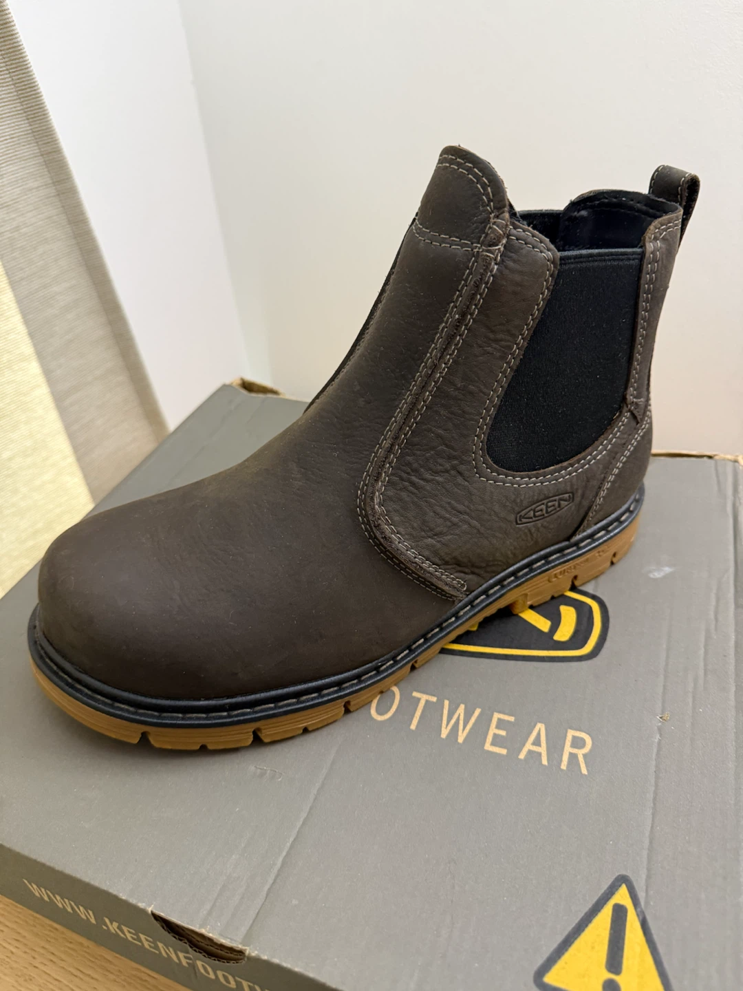 Keen Chelsea Safety Work Boots Brown - photo 4