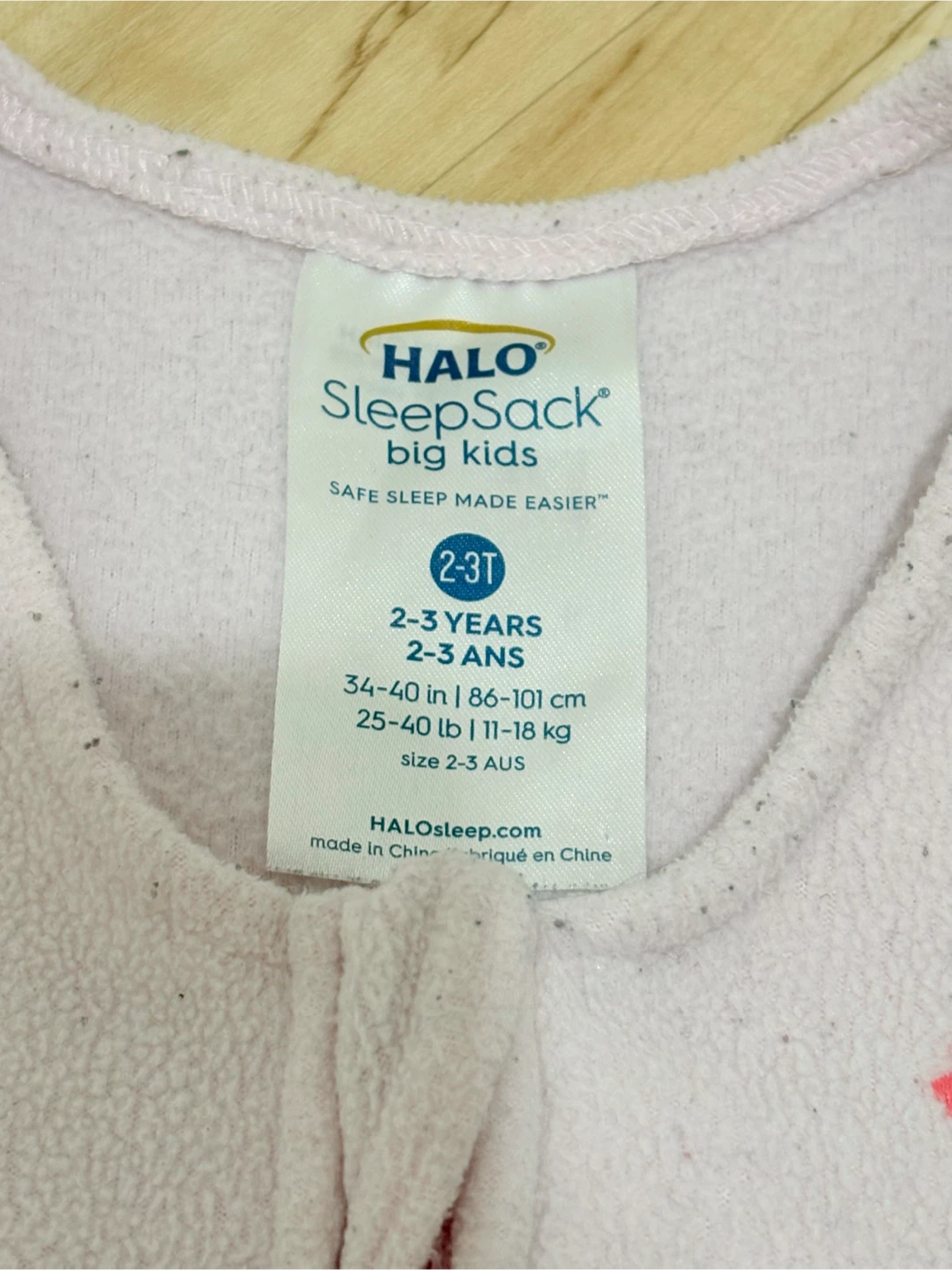 Fleece HALO SleepSack size 2-3T - photo 2