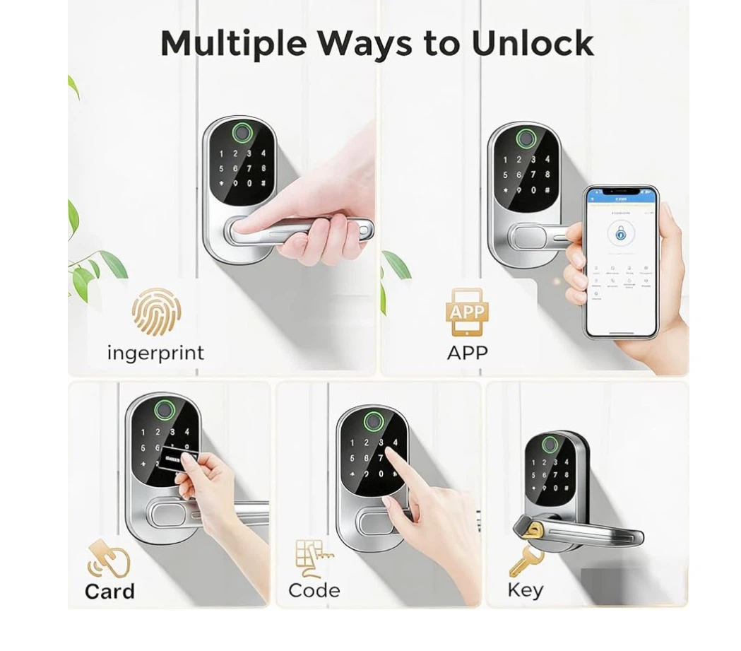 Smart Door Lock with Fingerprint and App Access - photo 2