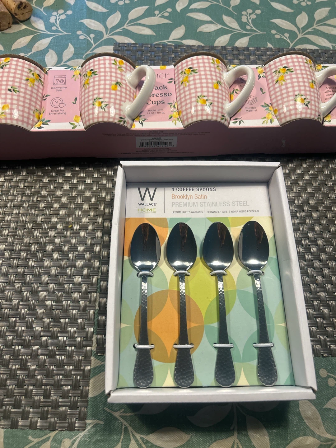 Medici Espresso Cups and Wallace Coffee Spoons