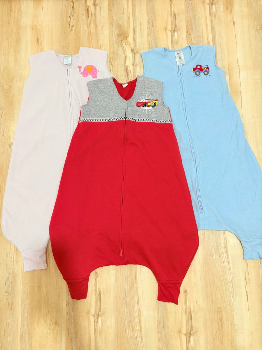 3 Fleece HALO SleepSacks Size 4-5T