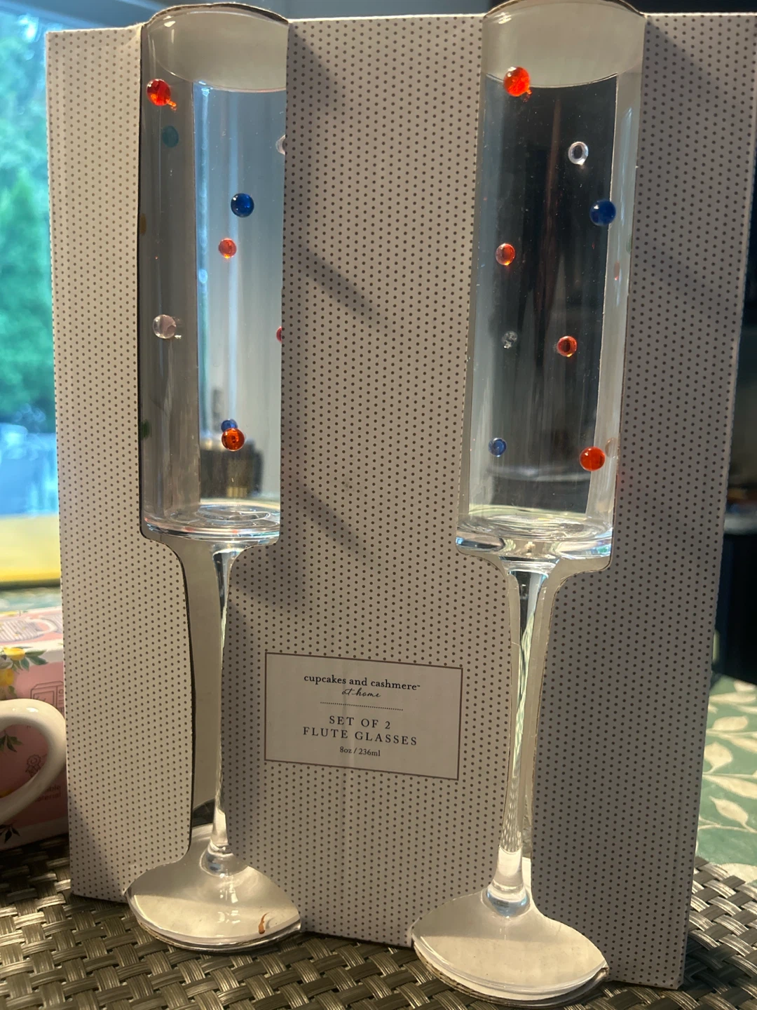 Cupcakes and Cashmere Flute Glasses Set of 2 - photo 2