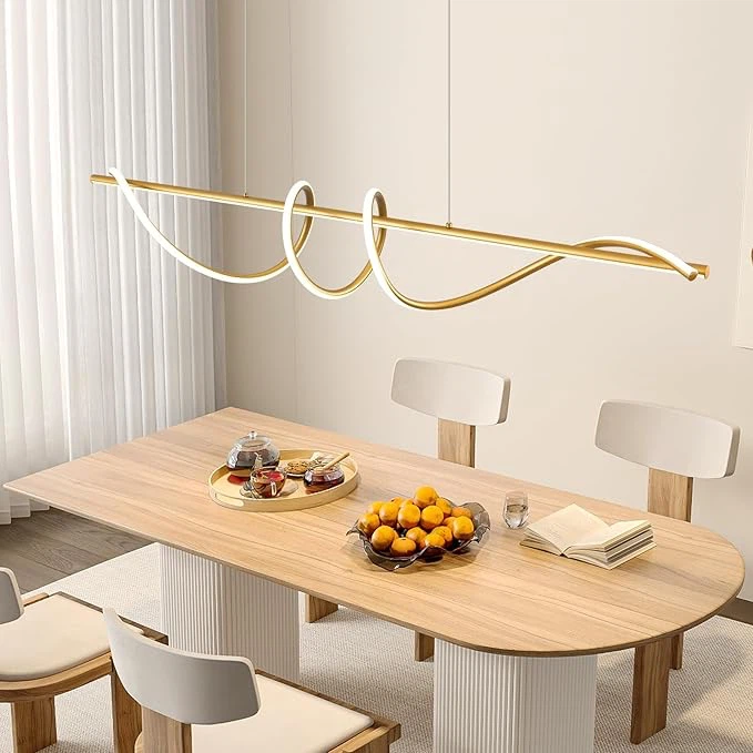 Modern Gold LED Pendant Light