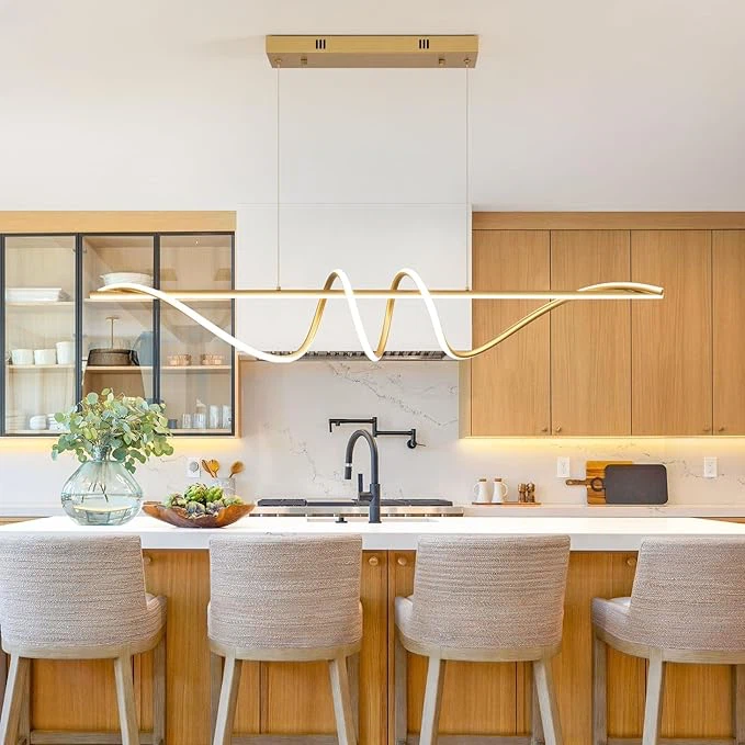 Modern Gold LED Pendant Light - photo 2