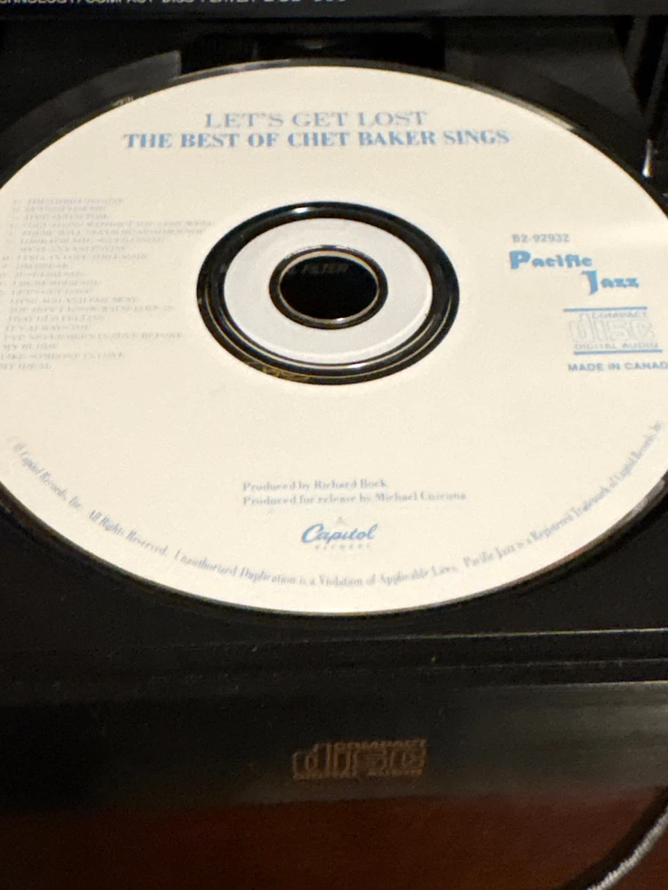 Chet Baker  CD– Let's Get Lost / The Best of Chet Baker Sings. - photo 3