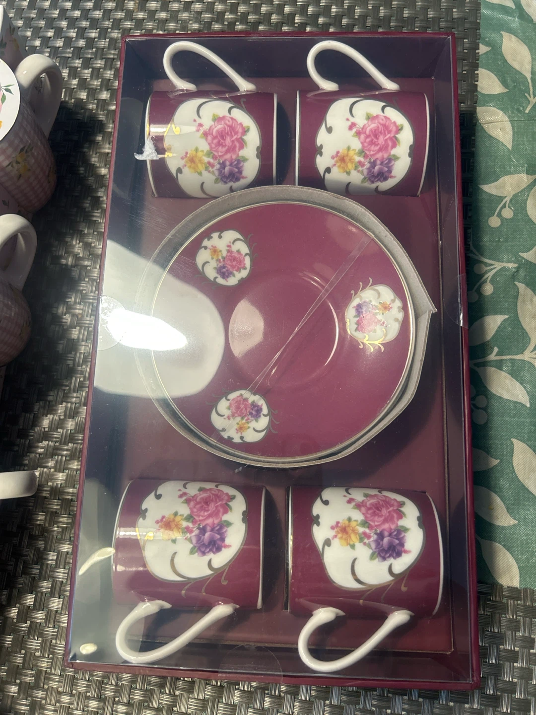 Floral Tea Cup and Saucer Set