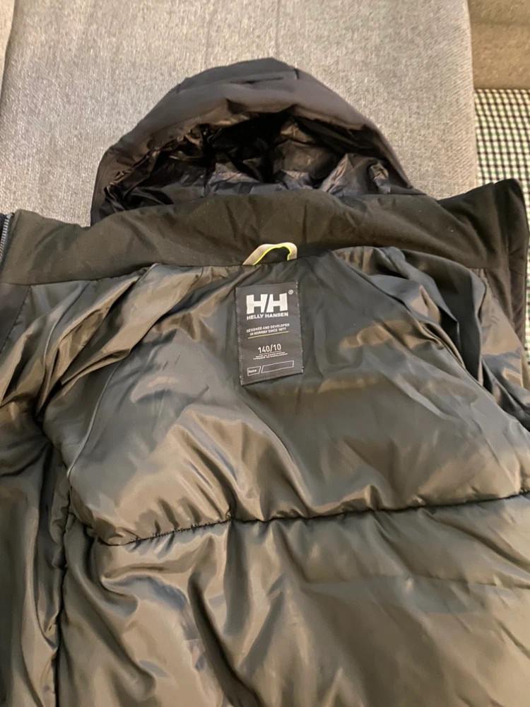 Helly Hansen Black Kids Parka Size 140/10