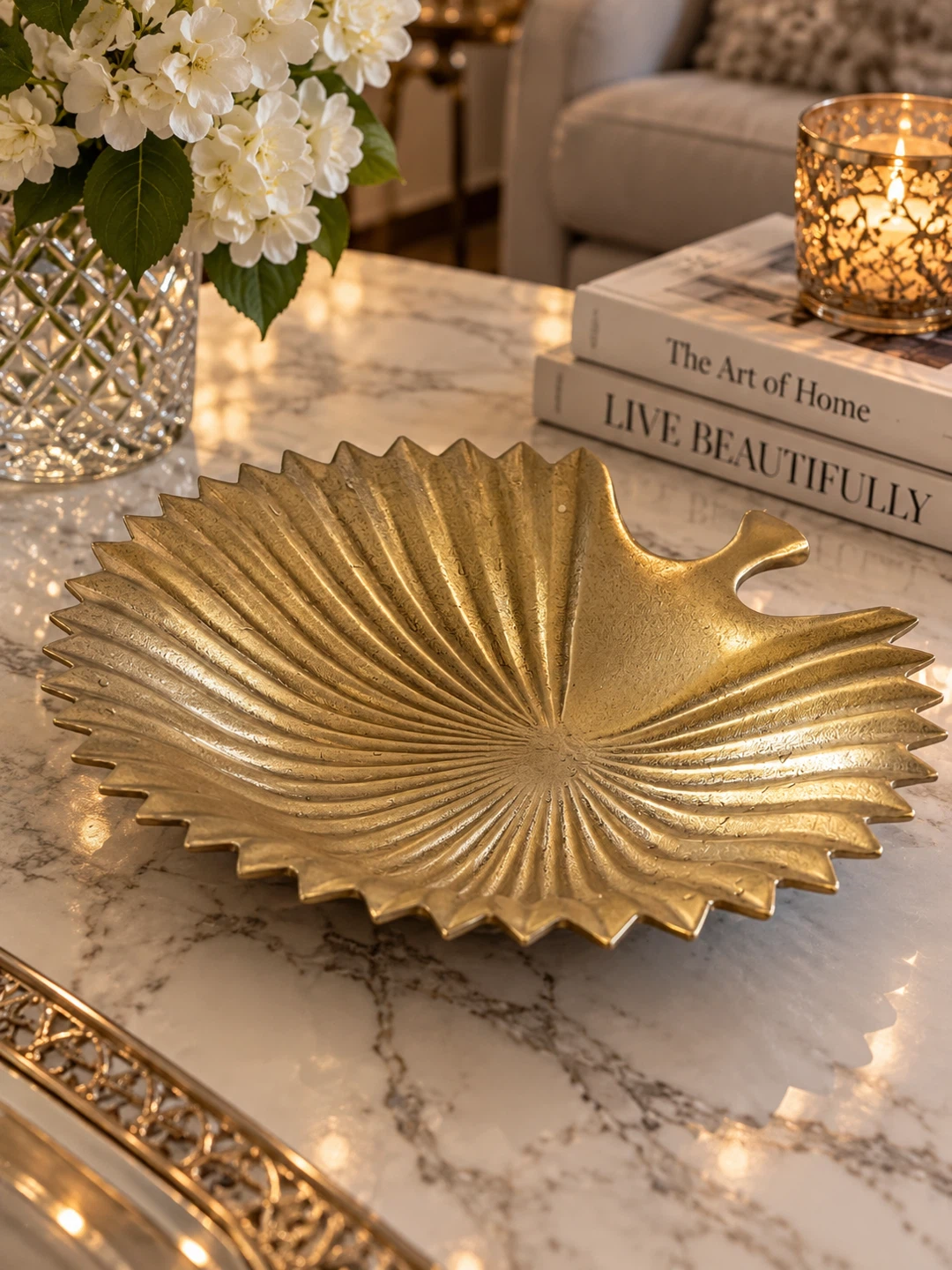 Decorative Gold Leaf Bowl