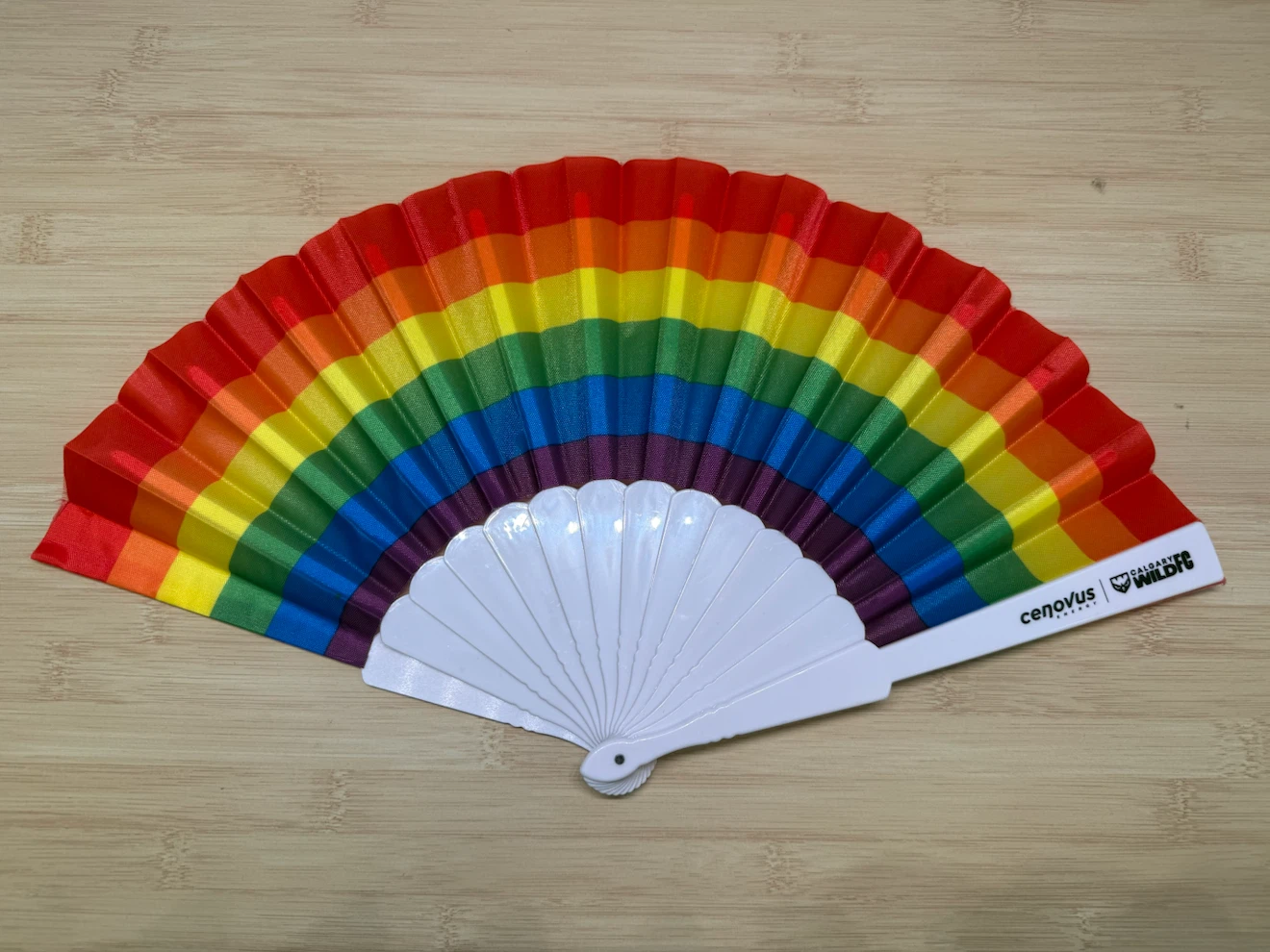 Cenovus Energy Calgary Wild FC Rainbow Hand Fan