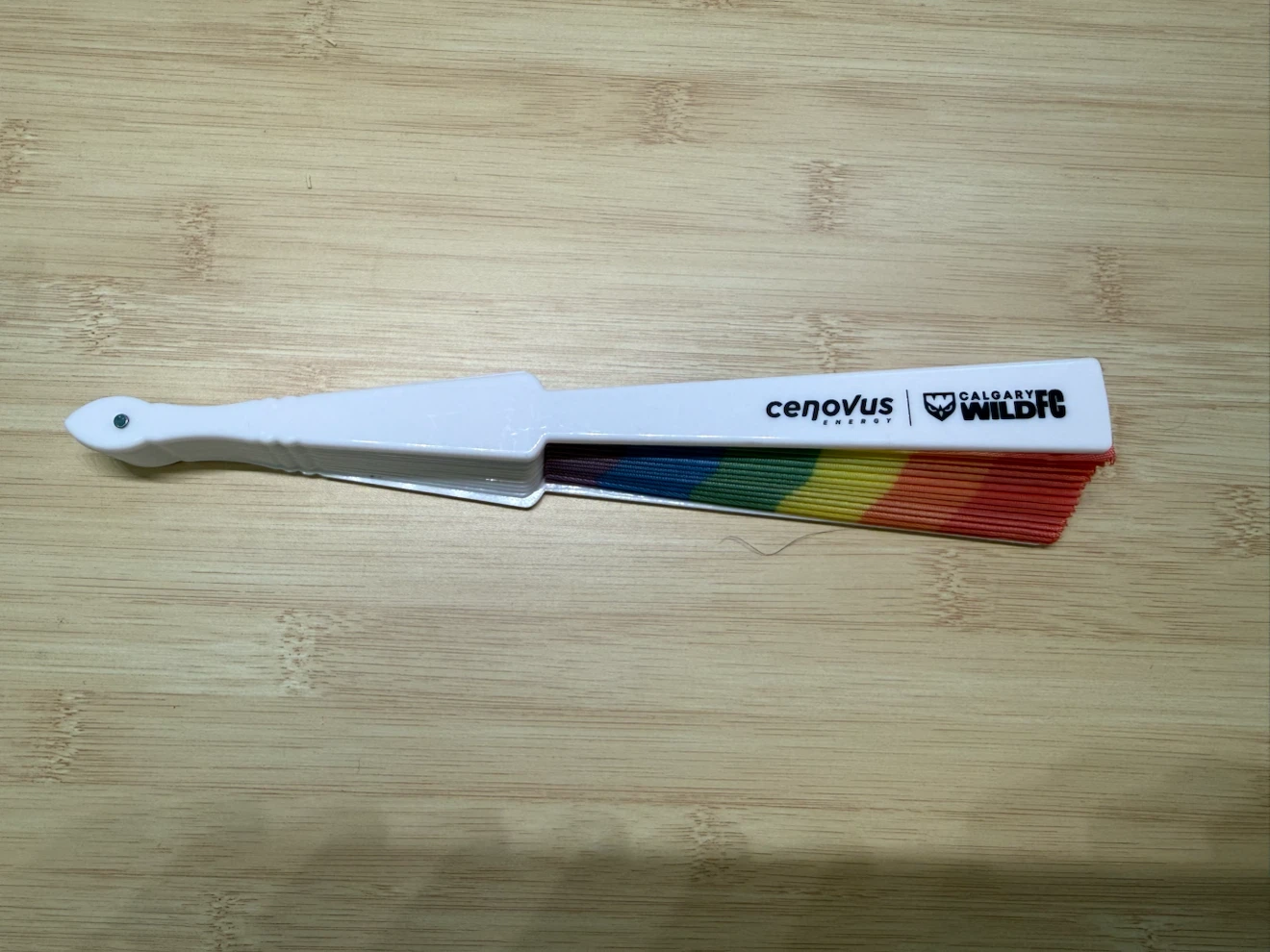Cenovus Energy Calgary Wild FC Rainbow Hand Fan - photo 2