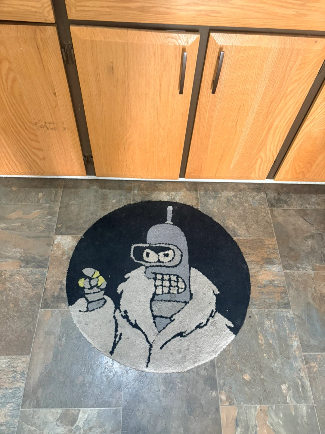 Futurama Bender Circular Rug