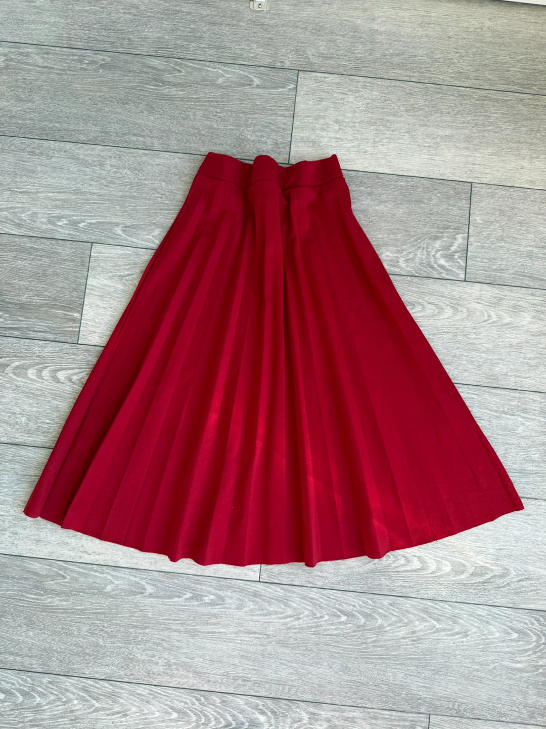 Fixay Red Pleated Skirt Size M - photo 2