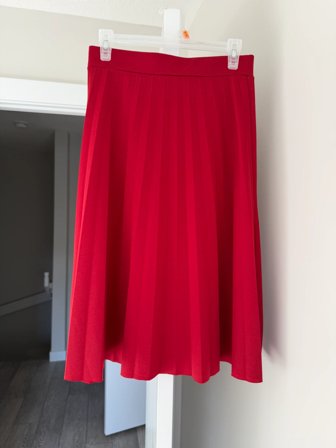 Fixay Red Pleated Skirt Size M - photo 5